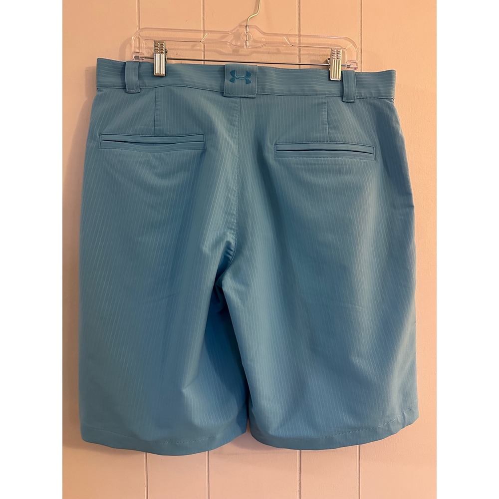 Under Armour Men's Blue Striped Golf Shorts Size 36‎ - Picture 2 of 9